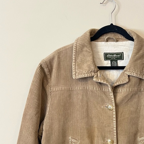 Eddie Bauer Corduroy Lined Chore Jacket Women’s XL - Picture 3 of 6